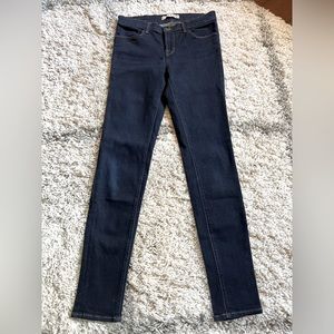 J Brand Dark Wash mid-rise super skinny jeans Size 28